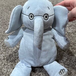 Kohl's Light Blue Stuffed Elephant Toy